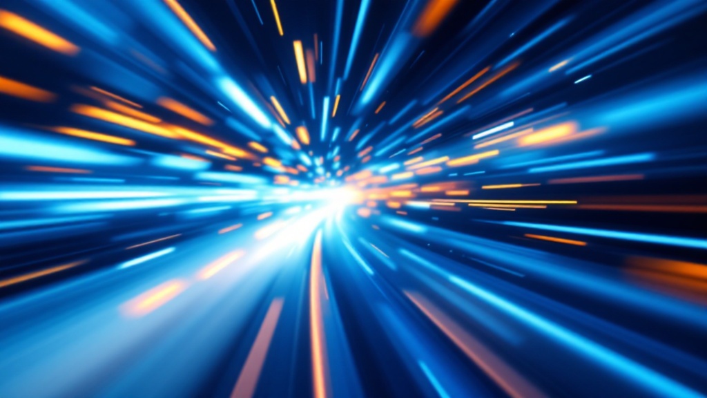 Abstrakte Darstellung von digitaler Geschwindigkeit